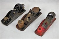 Lot of 3 Small Metal Hand  Planes