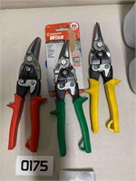 Wiss compound action Snips 3pack