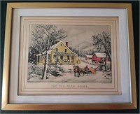 Print-Framed Print "The Old Farm House"