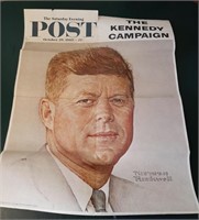 JFK Saturday Evening Post Cover Poster
