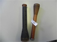 Vintage Wood Yarn Spindles - approx. 12" long