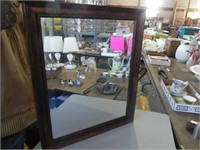 Vintage Beveled Glass Framed Mirror