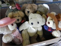 Plush Bears - lot of 6, 3 are Boyds