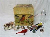 Bird Theme Storage Box & Mushroom Birds