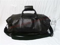 Coach Black Leather Travel Duffel Bag
