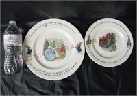 Wedgewood Peter Rabbit Plates ~ 8" & 9.75" Rims