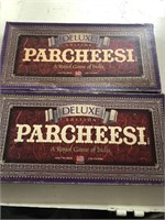 Vintage lot of 2 Parcheesi  Deluxe board games