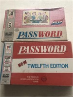 Vintage Milton Bradley Password board game lot