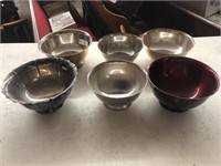Vintage silver plate bowls lot
