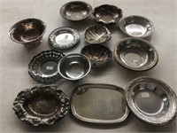 Vintage silver plate bowl / dish lot