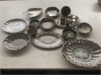 Vintage silver plate serving dish / bowls and