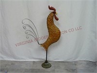 Metal Rooster Decor ~ 33" Tall