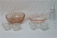 Vintage Glassware ~ Bowls, Cups, Sugar & Creamer