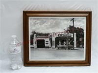 Sinclair Gas Station Framed Photograph