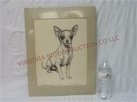 Chihuahua Pen & Ink Drawing by G. Marlo Allen
