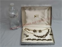 Vintage Coro Jewelry ~ Necklace Bracelet & Earring