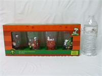 Peanuts Christmas Glasses / Tumblers ~ Set of 4