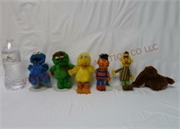 Vintage Sesame Street 6" Plush Toys ~ Lot of 6