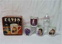 Elvis Nostalgia Collector's Mugs ~ Set of 4