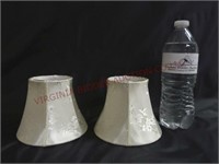 Pair of Small Lampshades for Candle Lamps