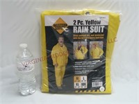 Western Safety 2 Pc Yellow Rain Suit ~ Medium