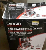 Rigid k-400 powered drain cleaner disassembled in