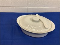 White Dish With Lid