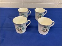 Set 4 Bone China Tea cups