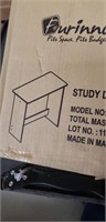 Furinno study desk disassembled and in box