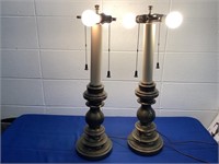 1960’s Stifle Brass Lamps