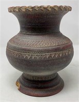 ORNATE STONE VASE MADE IN THAILAND SEE PICS
