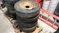 4 - Random Tires Mounted on Rims