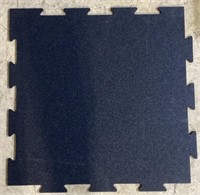 8 Interlocking Rubber Tiles 24x24x1/4 Inch Black