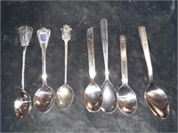 7 PC COLLECTOR SPOONS AIRLINES & FOREIGN