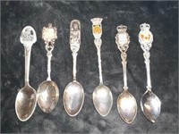 6 PC COLLECTOR SPOONS 1 MISSING LOCATION