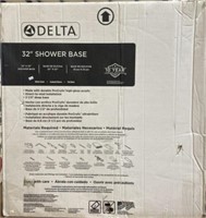 Delta Classic 400 32 Inch Shower Base White Nib