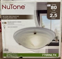 Nutone Decorative Ventilation Fan/light Includes