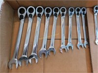 set 12  Blue Point metric combination wrenches