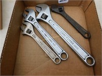 4 Craftsman adjustable wrenches