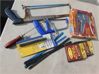 hacksaws, blades, coping saw, Arrow T-50 stapler