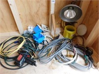 Electrical wire, recepts, boxes, elect drill,