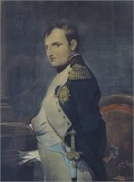 Portrait of Napoleon Hand Colored Engraving