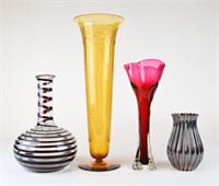 Grouping of Glass Vases