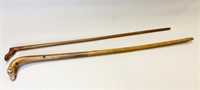 Pair of Carved Folk Art Canes