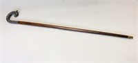 Wooden Cane with Silver Plated Handle