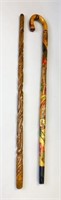 Pair of Carved Wooden Canes