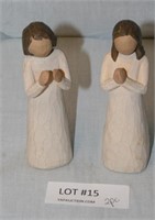 2000 WILLOW TREE SISTER'S BY HEART FIGURINES