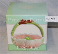 NEW FITZ AND FLOYD FROG LEGS BASKET