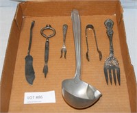 FLAT BOX OF SILVER PLATED UTENSILS