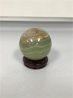 Paperweight    Base and Ball approx. 5" Tall